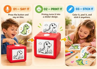 Printzy™ Voice-to-Sticker AI Printer