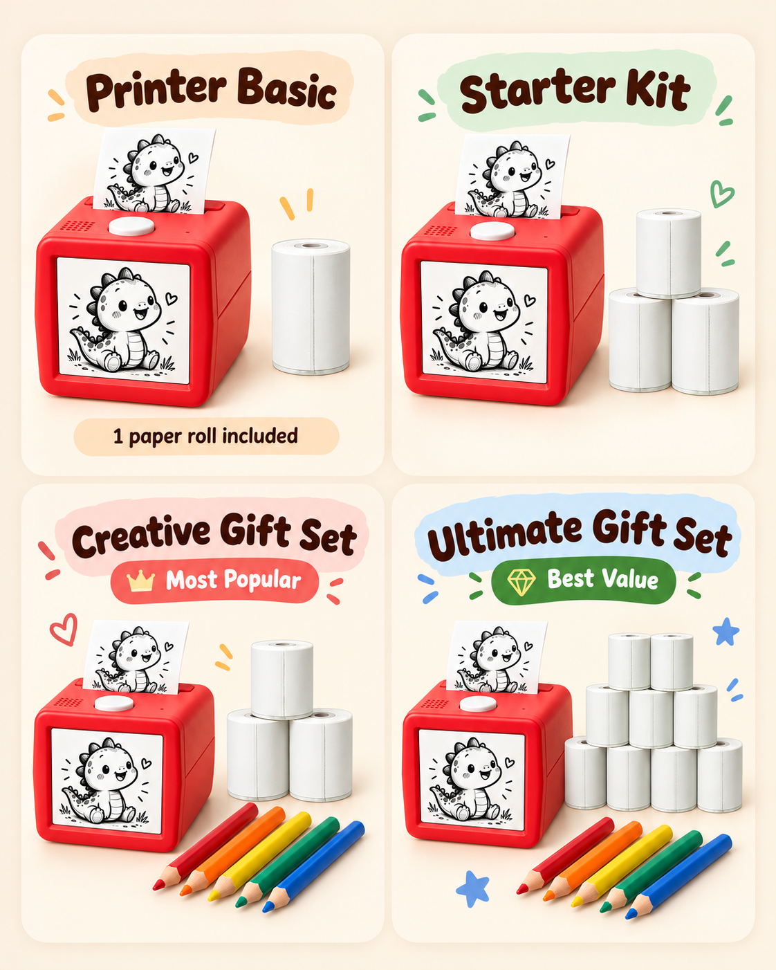 Printzy™ Voice-to-Sticker AI Printer